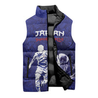Custom Japan Samurai Blue 2026 Football Sleeveless Puffer Jacket Go Champion