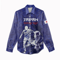 Custom Japan Samurai Blue 2026 Football Women Casual Shirt Go Champion