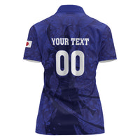 Custom Japan Samurai Blue 2026 Football Women Polo Shirt Go Champion
