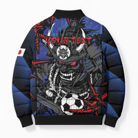 Personalised Japan Samurai 2026 Football Bomber Puffer Jacket Come To Fight