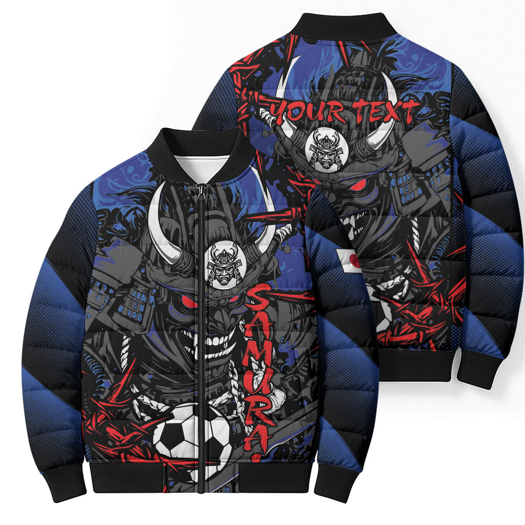 Personalised Japan Samurai 2026 Football Bomber Puffer Jacket Come To Fight
