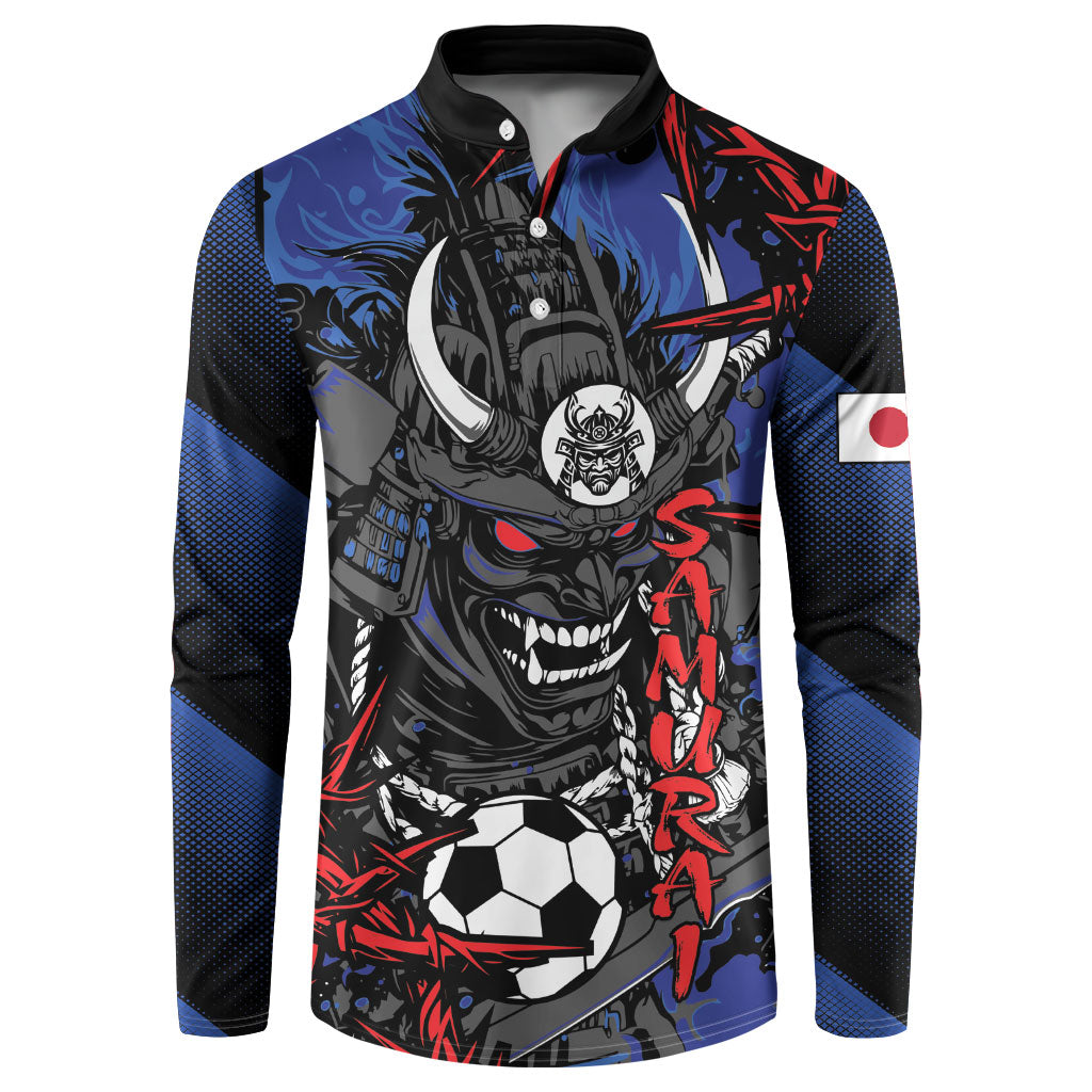 Personalised Japan Samurai 2026 Football Button Sweatshirt Come To Fight
