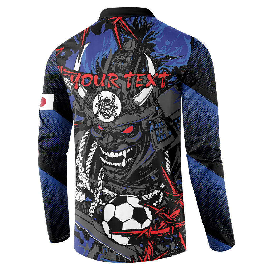 Personalised Japan Samurai 2026 Football Button Sweatshirt Come To Fight