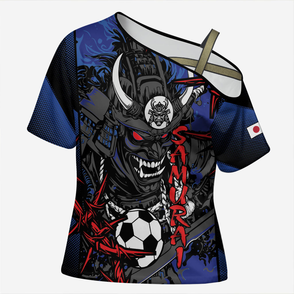 Personalised Japan Samurai 2026 Football Cross Shoulder Shirt Come To Fight