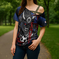 Personalised Japan Samurai 2026 Football Cross Shoulder Shirt Come To Fight