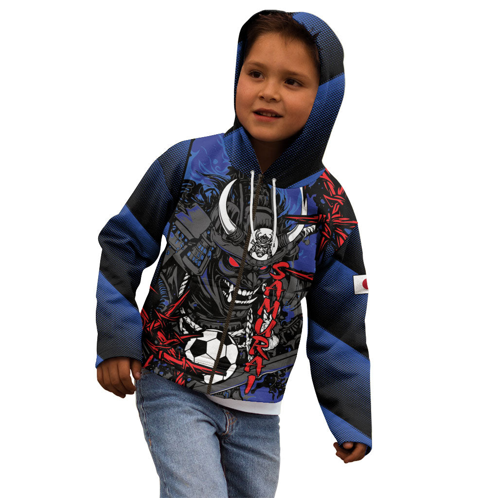 Personalised Japan Samurai 2026 Football Kid Hoodie Come To Fight