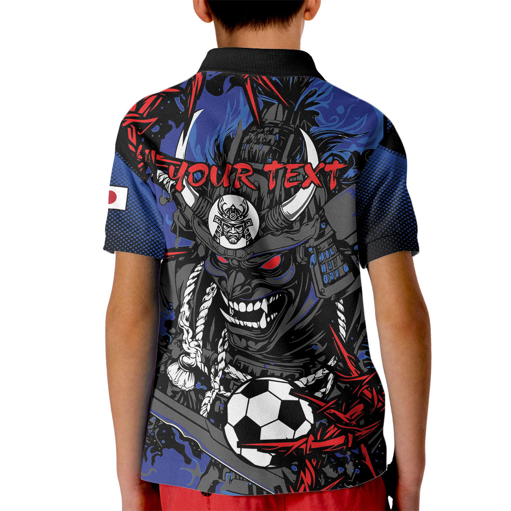 Personalised Japan Samurai 2026 Football Kid Polo Shirt Come To Fight