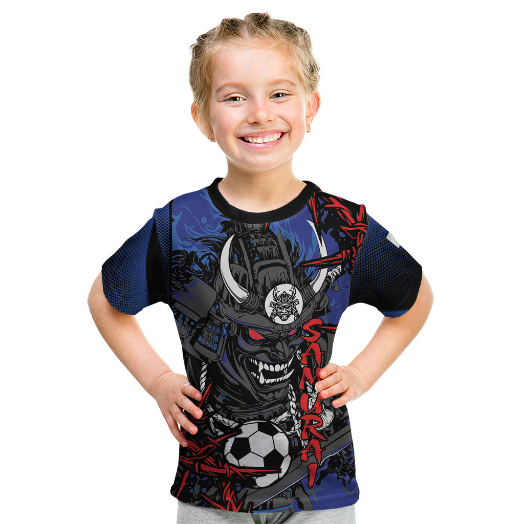 Personalised Japan Samurai 2026 Football Kid T Shirt Come To Fight