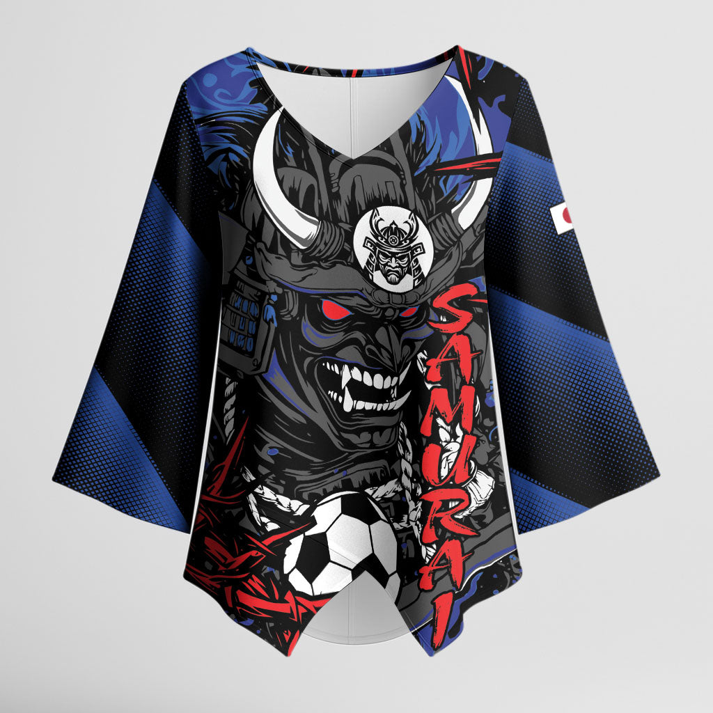 Personalised Japan Samurai 2026 Football Kimono Sleeve Blouse Come To Fight