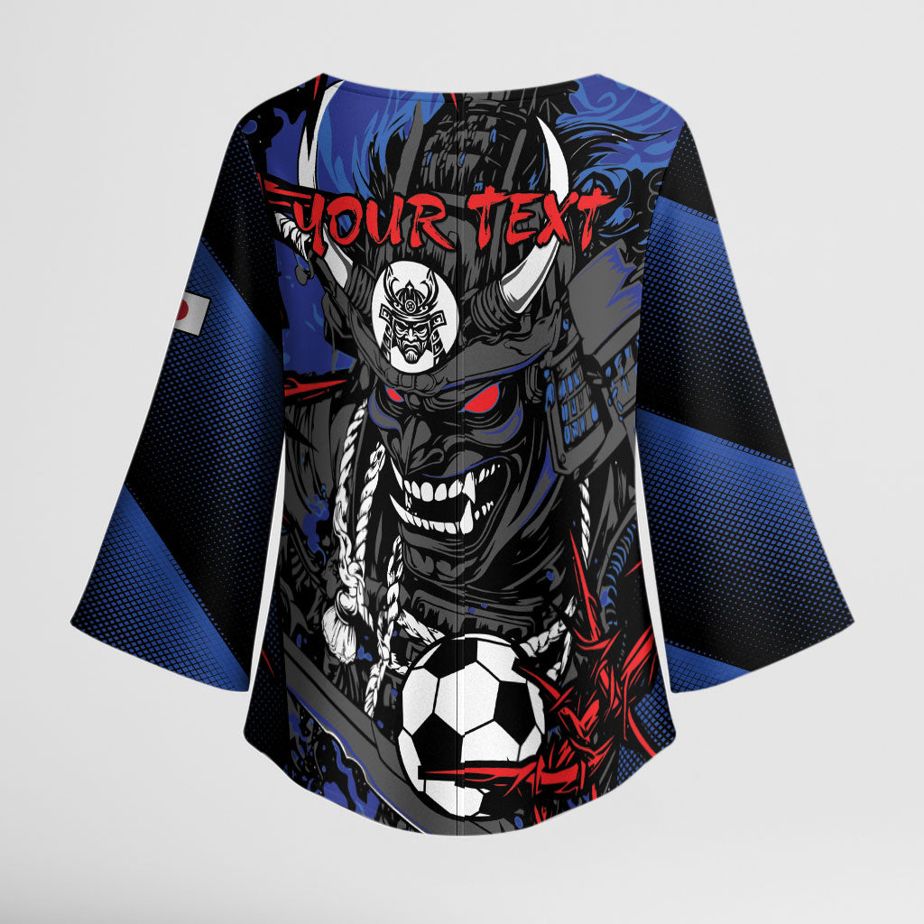 Personalised Japan Samurai 2026 Football Kimono Sleeve Blouse Come To Fight
