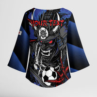 Personalised Japan Samurai 2026 Football Kimono Sleeve Blouse Come To Fight
