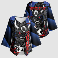 Personalised Japan Samurai 2026 Football Kimono Sleeve Blouse Come To Fight