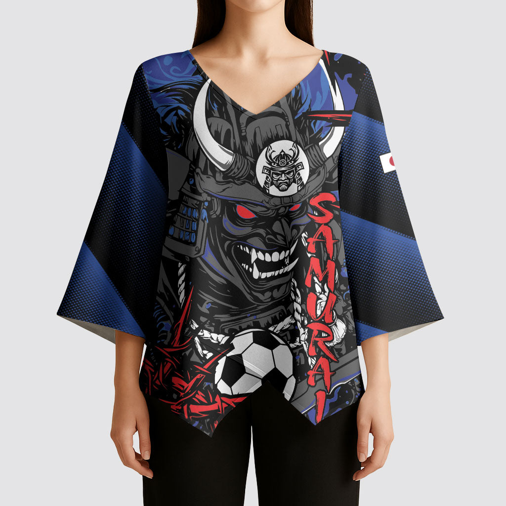 Personalised Japan Samurai 2026 Football Kimono Sleeve Blouse Come To Fight