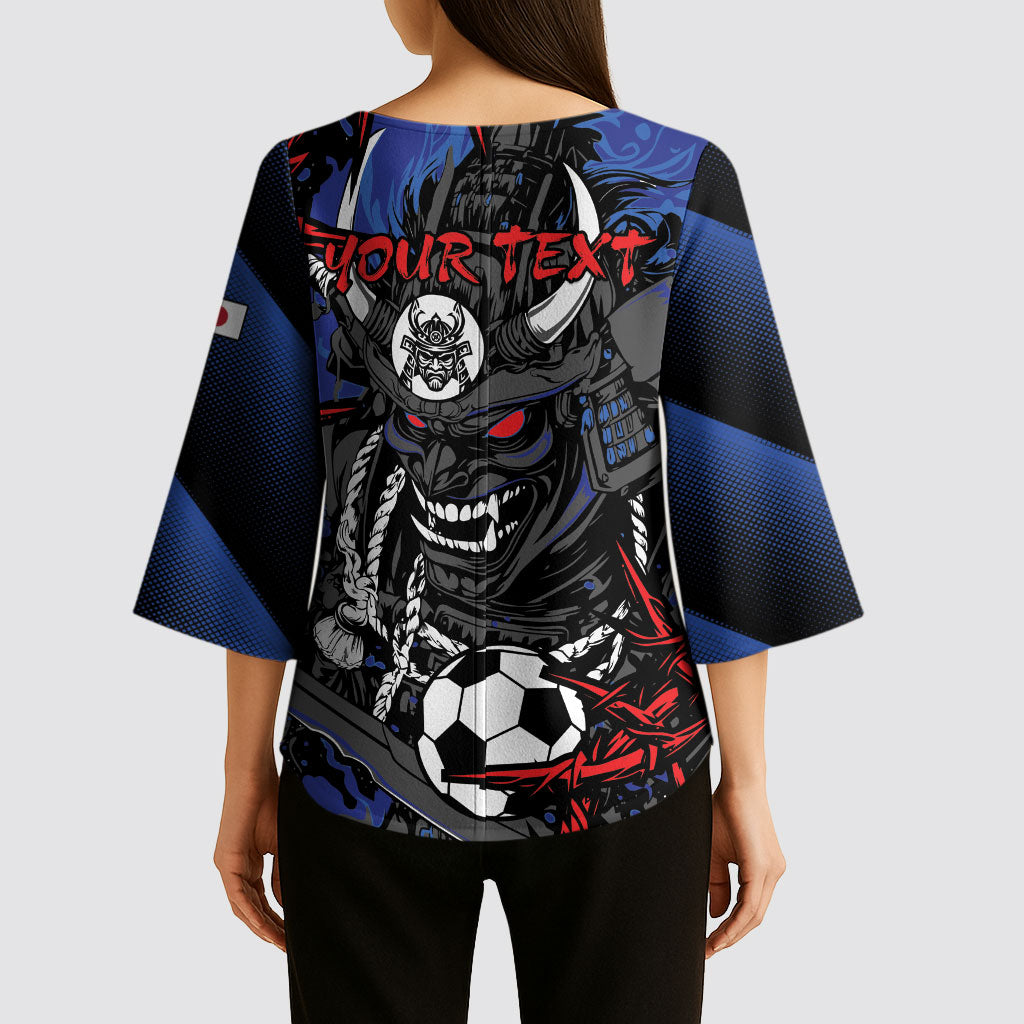 Personalised Japan Samurai 2026 Football Kimono Sleeve Blouse Come To Fight