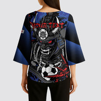 Personalised Japan Samurai 2026 Football Kimono Sleeve Blouse Come To Fight