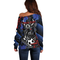 Personalised Japan Samurai 2026 Football Off Shoulder Sweater Come To Fight