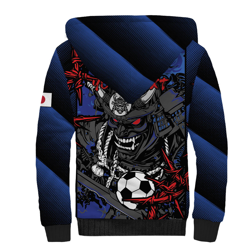 Personalised Japan Samurai 2026 Football Sherpa Hoodie Come To Fight