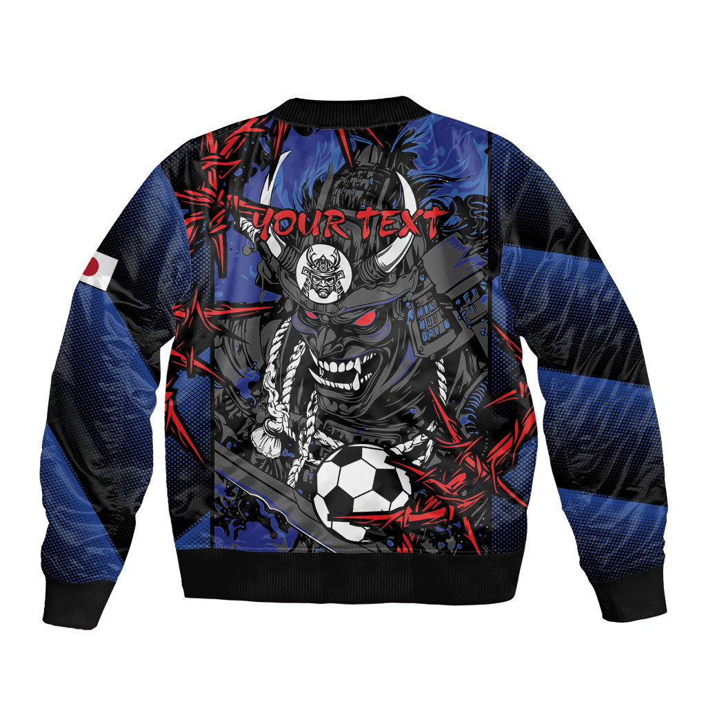 Personalised Japan Samurai 2026 Football Sleeve Zip Bomber Jacket Come To Fight
