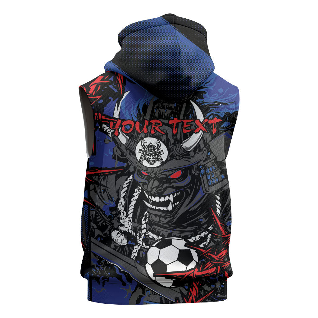 Personalised Japan Samurai 2026 Football Sleeveless Hoodie Come To Fight