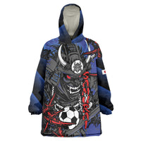 Personalised Japan Samurai 2026 Football Wearable Blanket Hoodie Come To Fight