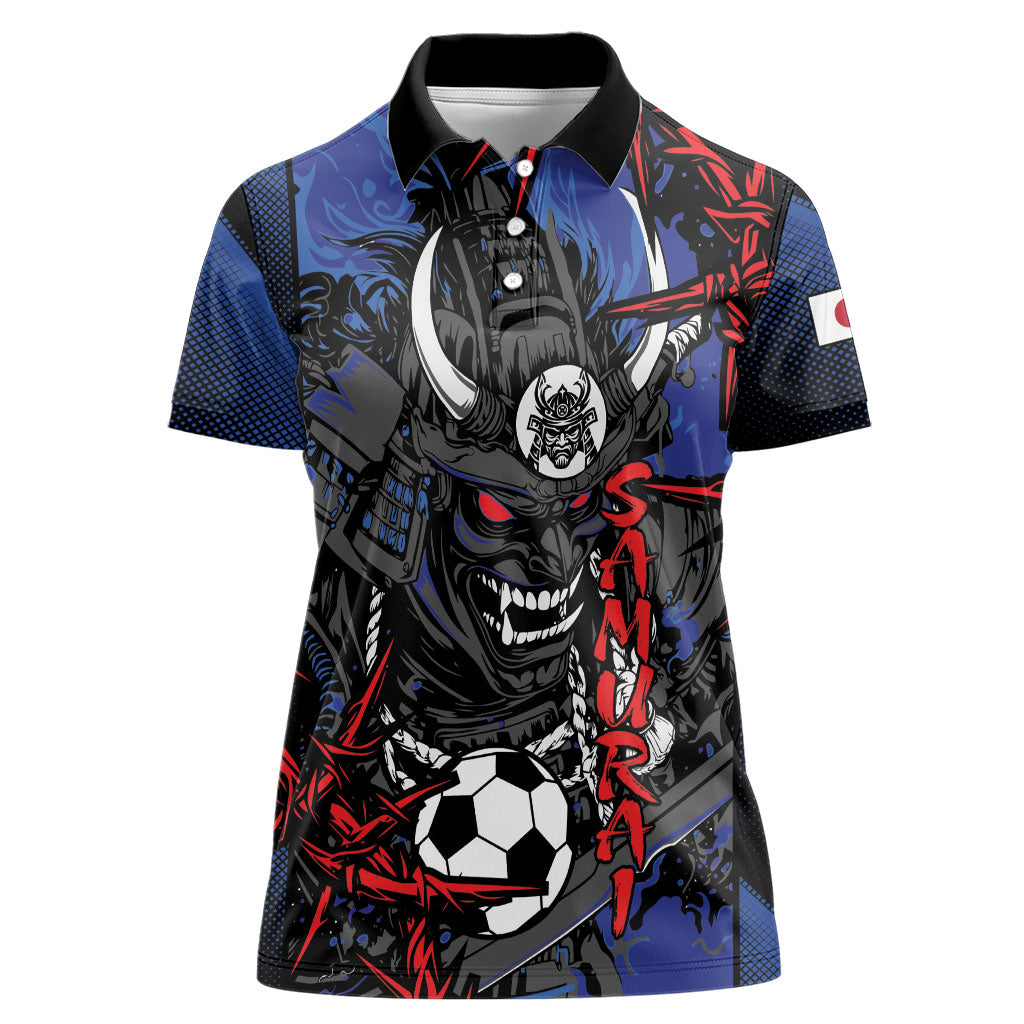 Personalised Japan Samurai 2026 Football Women Polo Shirt Come To Fight