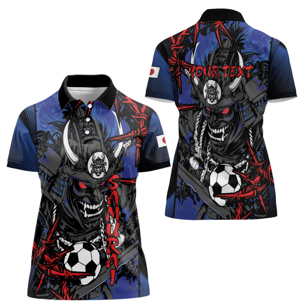 Personalised Japan Samurai 2026 Football Women Polo Shirt Come To Fight