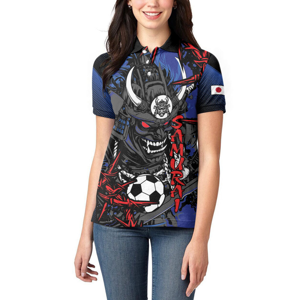 Personalised Japan Samurai 2026 Football Women Polo Shirt Come To Fight