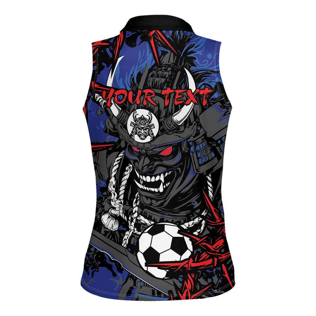 Personalised Japan Samurai 2026 Football Women Sleeveless Polo Shirt Come To Fight