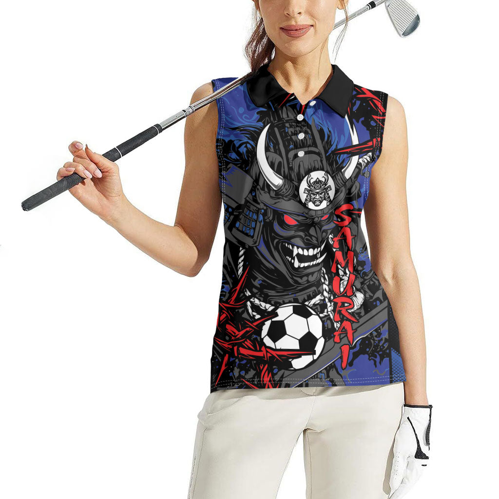 Personalised Japan Samurai 2026 Football Women Sleeveless Polo Shirt Come To Fight