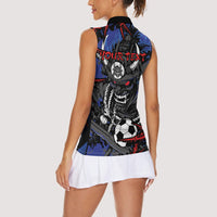 Personalised Japan Samurai 2026 Football Women Sleeveless Polo Shirt Come To Fight