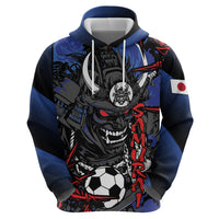 Personalised Japan Samurai 2026 Football Zip Hoodie Come To Fight