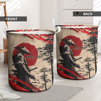Personalised Japan Samurai Vintage Laundry Basket Honor Defines Strength