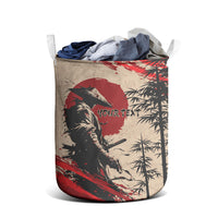 Personalised Japan Samurai Vintage Laundry Basket Honor Defines Strength