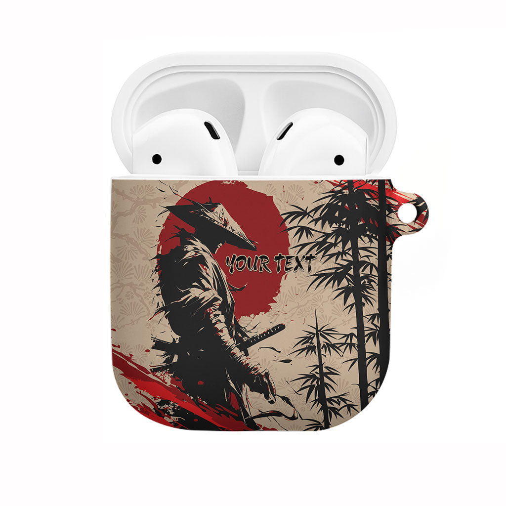 Personalised Japan Samurai Vintage AirPods Case Honor Defines Strength