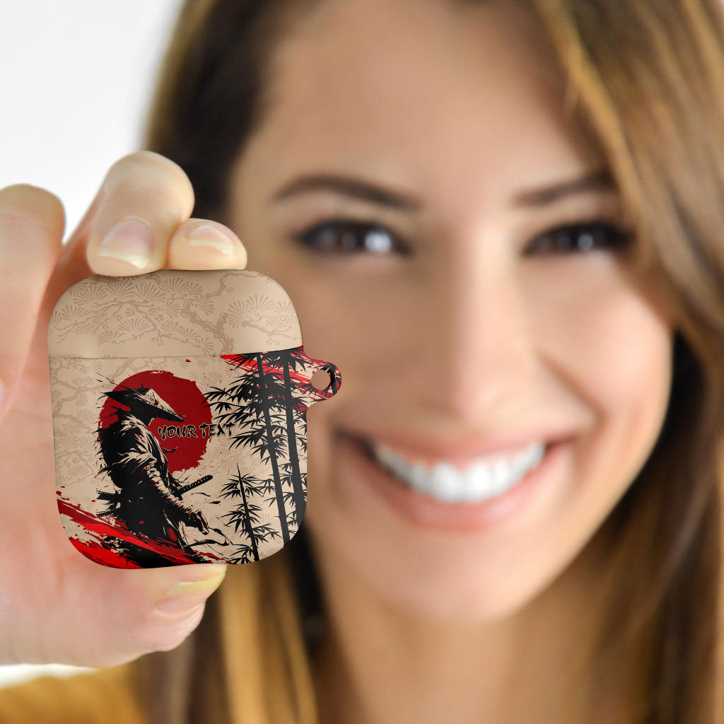 Personalised Japan Samurai Vintage AirPods Case Honor Defines Strength
