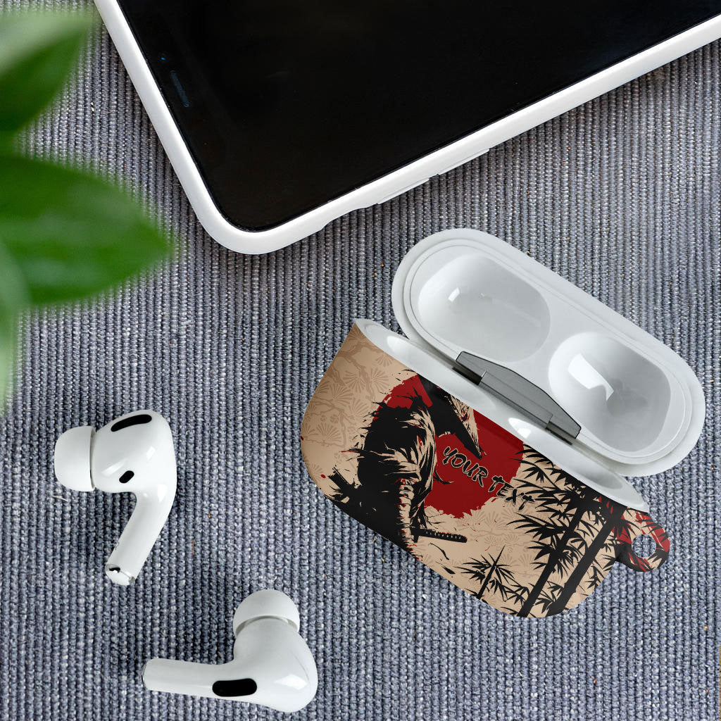Personalised Japan Samurai Vintage AirPods Case Honor Defines Strength