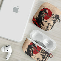 Personalised Japan Samurai Vintage AirPods Case Honor Defines Strength