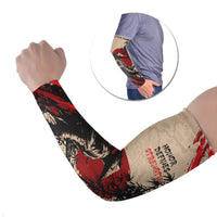 Personalised Japan Samurai Vintage Arm Sleeves Honor Defines Strength