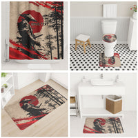 Personalised Japan Samurai Vintage Bathroom Set Honor Defines Strength