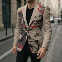 Personalised Japan Samurai Vintage Blazer Honor Defines Strength