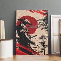 Personalised Japan Samurai Vintage Canvas Wall Art Honor Defines Strength