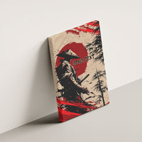 Personalised Japan Samurai Vintage Canvas Wall Art Honor Defines Strength