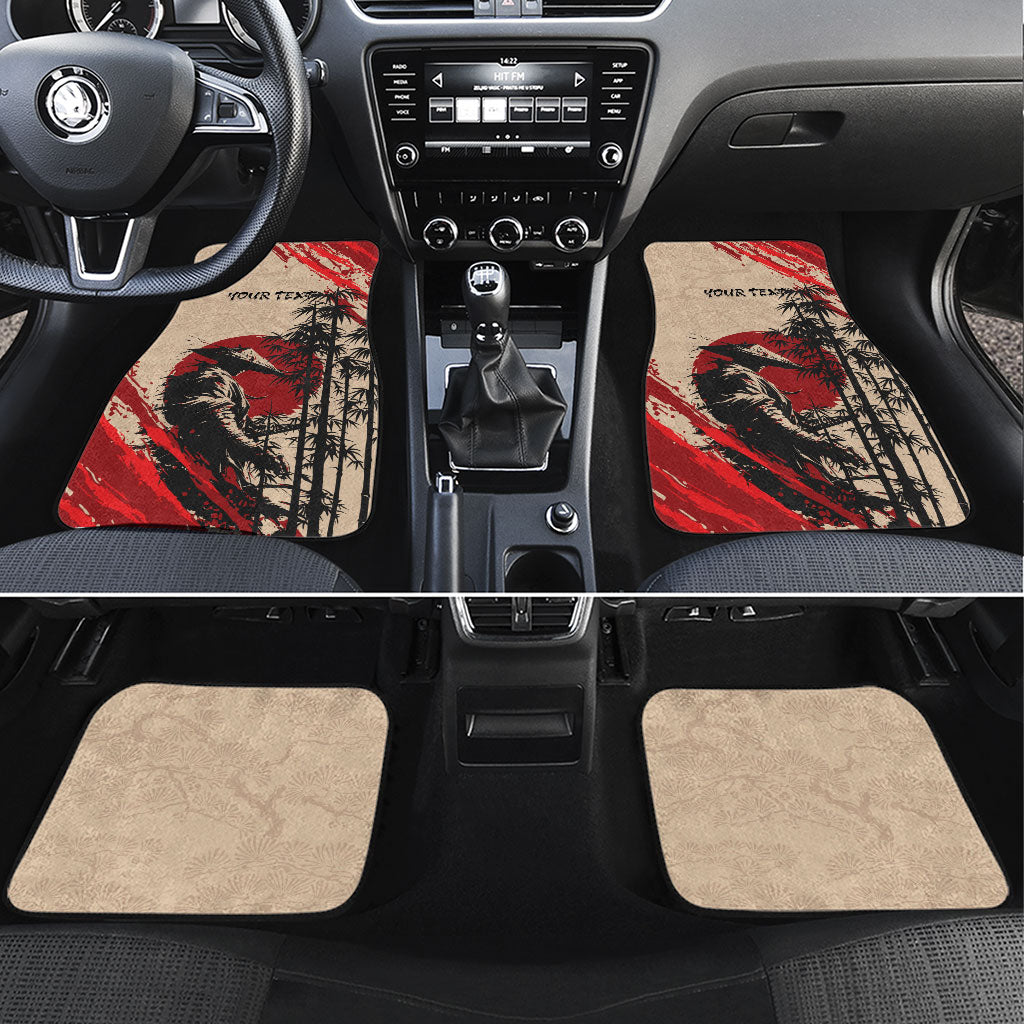 Personalised Japan Samurai Vintage Car Mats Honor Defines Strength