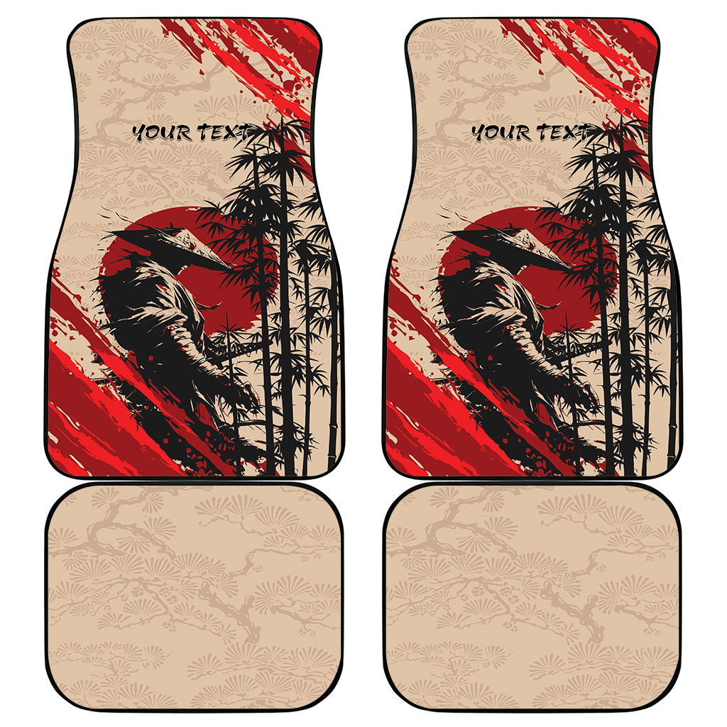 Personalised Japan Samurai Vintage Car Mats Honor Defines Strength