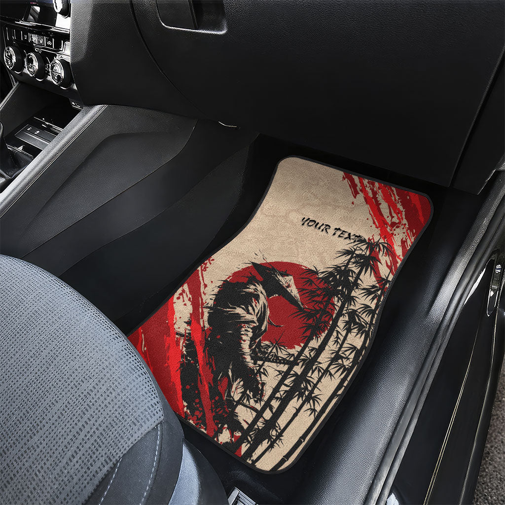 Personalised Japan Samurai Vintage Car Mats Honor Defines Strength