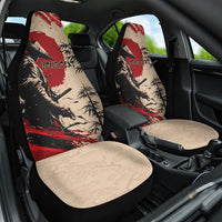 Personalised Japan Samurai Vintage Car Seat Cover Honor Defines Strength