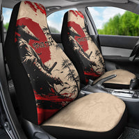 Personalised Japan Samurai Vintage Car Seat Cover Honor Defines Strength