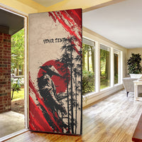 Personalised Japan Samurai Vintage Door Cover Honor Defines Strength