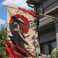 Personalised Japan Samurai Vintage Garden Flag Honor Defines Strength