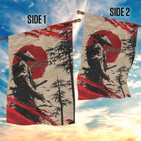 Personalised Japan Samurai Vintage Garden Flag Honor Defines Strength